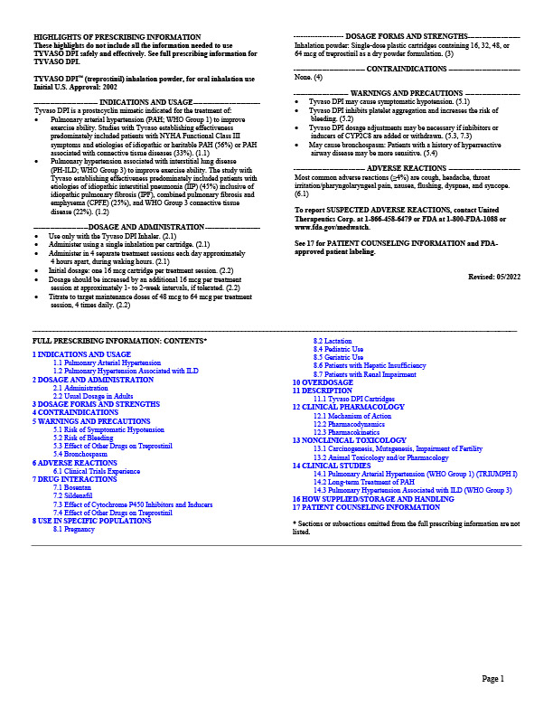 TYVASO DPI Prescribing Information PDF